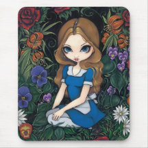 "Alicia y las flores" Mousepad Tapete De Raton