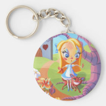 Alicia y país de las maravillas llavero personalizado