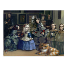 "Alicia y postal de Las Meninas"