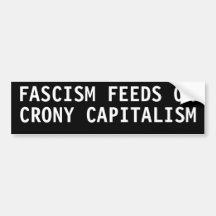 ALIMENTACIONES DEL FASCISMO EN CAPITALISMO DE CAMA PEGATINA DE PARACHOQUE