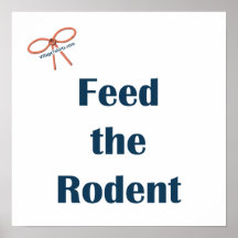 Alimente los recordatorios del roedor impresiones