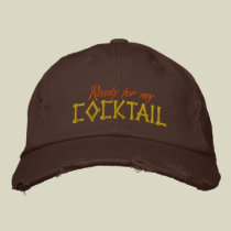 Aliste para un gorra del cóctel gorras bordados