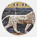 Alivio de Bas, puerta del león de Ishtar - Estambu Pegatina