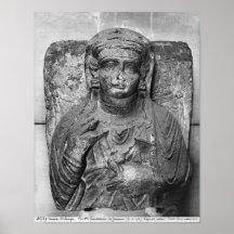 Alivio funerario de una figura femenina, de posters