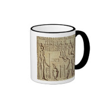 Alivio que representa a un pharaoh tazas