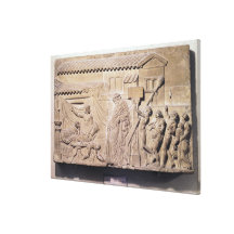 Alivio que representa Dionysus en el hogar de Impresiones En Lona