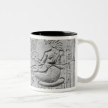 Alivio que representa el Aten que da vida Tazas De Café