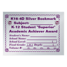 ~All de plata Subjects~ 100ct de la señal de K16-4 Plantilla De Tarjeta De Negocio