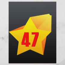 ¡All Star cuarenta y siete años! Cumpleaños Tarjetas Informativas