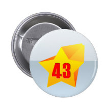 ¡All Star cuarenta y tres años! Cumpleaños Pins