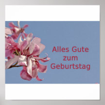 Alles Gute zum Geburtstag Plakatdruck