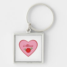 Allison (corazón) llavero personalizado
