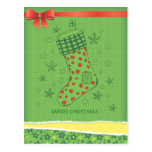 Almacenamiento moderno del navidad tarjeta postal