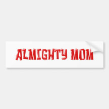 almighty Mom Auto Aufkleber
