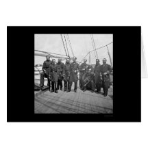 Almirante Dahlgren Aboard de la marina de guerra e Tarjetón