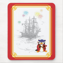 Almirante Penguin Mousepad Alfombrillas De Ratones