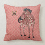 Almohada adornada roja de Mojo de la mariposa de Z