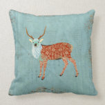 Almohada ambarina y azul del vintage del dólar de  almohadas