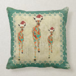 Almohada ambarina y azul festiva de Mojo de las ji almohadas