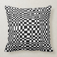 Almohada blanco y negro del modelo 3D