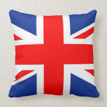 Almohada británica de la bandera del Union Jack