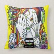 Almohada de hadas del tatuaje del arco iris de Syn almohadas
