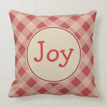 Almohada de la guinga del navidad de la alegría
