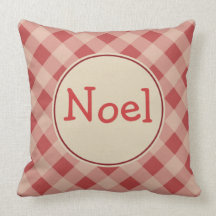 Almohada de la guinga del navidad de Noel
