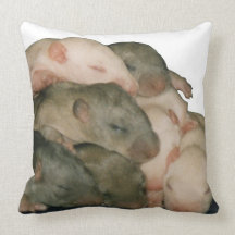 almohada de la pila de la rata del bebé