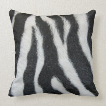 Almohada de la raya de la cebra por el arte pop DE