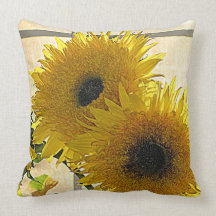 Almohada de los girasoles