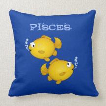 Almohada de los pescados del dibujo animado de Pis