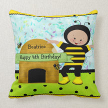 Almohada de MoJo del americano de la abeja del cum