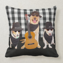 Almohada de MoJo del americano de los perros de lo