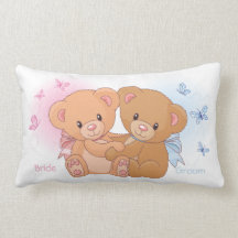 Almohada de MoJo del americano de novia y del novi