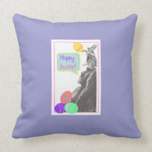 almohada de pascua de la isla de pascua