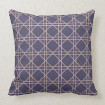 Almohada de tiro azul geométrica