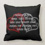Almohada de tiro de la cita del amor