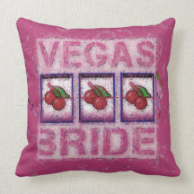 Almohada de tiro de la novia de Vegas