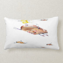 Almohada de tiro de los amigos del vuelo