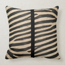 Almohada de tiro del estampado de zebra