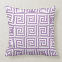 Almohada de tiro dominante griega púrpura
