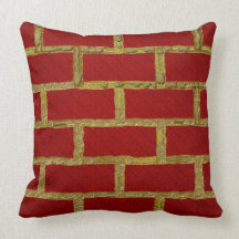 Almohada de tiro elegante del modelo del ladrillo