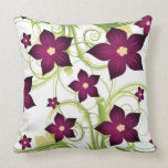 almohada de tiro floral rosada fucsia elegante almohadas