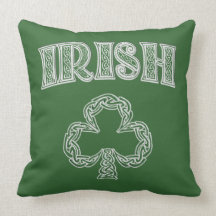 Almohada de tiro irlandesa de MoJo del trébol