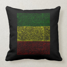 Almohada de tiro jamaicana del color