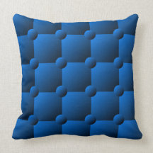 Almohada de tiro rellenada azul del modelo del edr