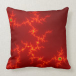 almohada de tiro retra abstracta roja almohadas