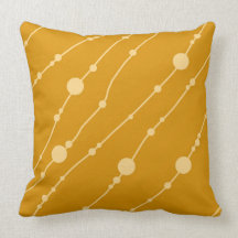 Almohada de tiro retra anaranjada de las gotas