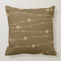 Almohada de tiro retra de Brown del café